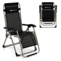 Costway Zero Gravity Chairs Adjustable Sun Lounge Folding Recliner Patio Furniture w/Headrest Camping Outdoor Yard Terrace