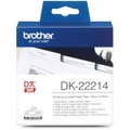 Brother DK-22214 Black on White Thermal Label Continuous Paper Roll (12mmx30.48m)