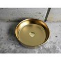Matte Gold Round 360 mm on top counter basin porcelain sink