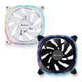 ALmordor Stardust XD120 Computer Cooling PC Case Fan ARGB Diamond Frame with 9 Blades, Quiet Operating