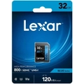 SD Card Lexar 32GB 64GB 128GB 256GB Professional High-Performance 800x SDXC UHS-I DSLR Cameras