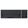 SATECHI Compact Keyboard - Space Grey Backlit - Bluetooth [ST-ACBKM]