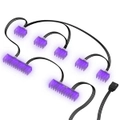 NZXT HUE 2 CABLE COMB RGB Cable Comb with 1X 24 Pin, 5X 8 Pin, HUE 2 Cable Comb Accessory requires HUE 2 Lighting Controller, sold separately [AH-2PCCA-01]