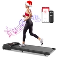 Walking Pad Treadmill Under Desk Electric Walking Machine Home Office Gym Exercise Fitness Black