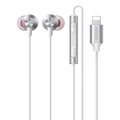 RM-560 Dynamic Wired Headphones In Ear Stereo Bass Music Professional Control Earphones With Mic Lightning Plug - Lightning White
