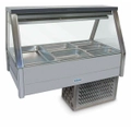 Roband Straight Glass Refrigerated Display Bar 6 pans - Piped and Foamed only (no motor)