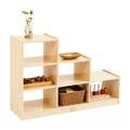 Jooyes Kids Ladder Storage Cabinet With 6 Bins - H76cm
