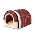 P175 35X30X28CM Pet Dog Cat House Igloo Bed Cave Puppy Doggy Warm Cushion