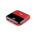 Mini Power Bank 10000mAh LED Display External Portable Type C Charger PoverBank Double USB for iPhone Huawei Samsung - Red