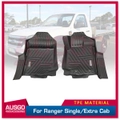 5D TPE Door Sill Covered Car Floor Mats for Ford Ranger PX PX2 PX3 Series Single / Extra Cab 2011-2022