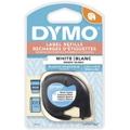 Dymo LetraTag Labeller Plastic Tape 12mm x 4M White