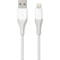 Gecko Ultra Tough USB to Lightning 30K Flex Cable 1.5m - White
