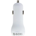 Moki Dual USB Car Charger - White