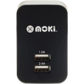 Moki Dual USB Wall Charger - Black