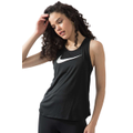 2 X Nike Womens Black/White Swoosh Running Tank Top