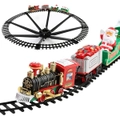 Christmas Electric Train Around Tree Toy Set with Lights and Sounds Assembly Car Railway Train Toy for Boys and Girls