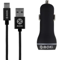 Moki Braided Type-C SynCharge Cable + Car Charger