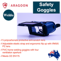 WELDO ARAGOON Safety Goggles Spectacles Anti Scratch Anti Fog Eye Protection