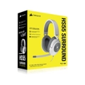 Corsair HS55 White Stereo Gaming Headset, PS5 3D Audio, Box X, Switch, Discord Certified, Ultra Comfort Foam, USB
