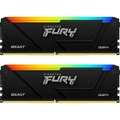 Kingston Fury RGB Beast 32GB DDR4 Desktop RAM Kit - Black 2x 16GB - 3600MHz - CL18 - Intel XMP / AMD Ryzen - KF436C18BBAK2/32 [KF436C18BBAK2/32]