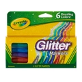 6pc Crayola Colouring Glitter Markers Art/Craft Drawing/Writing Kids Stationery