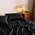 Dickies King Bed 1000TC Cotton Rich Fiited/Flat/Pillowcase Sheet Set Charcoal