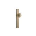 Iver Paddington Door Knob on Rectangular Backplate Brushed Brass