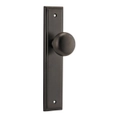 Iver Cambridge Door Knob on Stepped Backplate Signature Brass