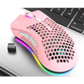 2.4GHz Wireless USB Adjustable RGB Backlit Honeycomb Office Gamer Mice