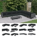 Garden Lounge Set with Cushions Dark Grey Outdoor Sofa Set Multi Models vidaXL