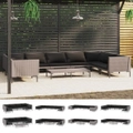 Garden Lounge Set with Cushions Dark Grey 1/6/7 Piece Multi Models vidaXL