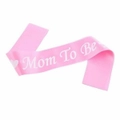 Pink Mom To Be Baby Shower Sash Mum pregnant Boy Girl Sister Mummy Party Sashes Shoulder Strap