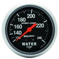 Auto Meter Sport-Comp Series Water Temperature Gauge 2-5/8" Mechanical 120-240°F