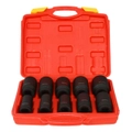 10pcs 3/4" Drive Deep Impact Socket Set Metric Workshop Garage Tools Kit (22-41mm Metric, Gas & Electric Dual-Use)