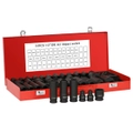 35pcs 1/2" Drive Deep Impact Sockets Garage Workshop Tools Set Kit(8-32MM Metric, Gas & Electric Dual-Use)