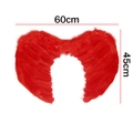 Red 60cmx45cm Feather Angel Fairy Wings Adults Kids Fancy Dress Costume Masquerade Halloween