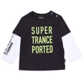 Diesel Babies Black 'Supertranceported' T-shirt