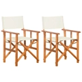 Director's Chairs 2 pcs Solid Acacia Wood vidaXL