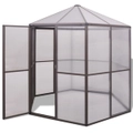 Greenhouse Aluminium 240x211x232 cm vidaXL