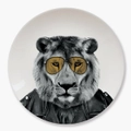 Mustard - Wild Dining - Larry Lion Ceramic Dinner Plate
