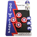 4 x Thumb Grips For PS4 PS5 XBOX ONE Xbox Series X Toggle Cover - Captain America