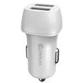 Sansai Universal 4.8A Dual USB Car Charger for iPhone 11/Pro/XS Max/Samsung WHT