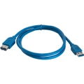 PRO2 LC7256 Usb3.0 USB-a Plug To Socket 1M Extension Lead Nickel Plated Connectors USB3.0 USB-a