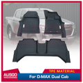 5D TPE Door Sill Covered Car Floor Mats for ISUZU D-MAX DMAX Dual Cab 2020-Onwards