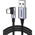 UGREEN 2m USB A to USB Type C Cable Right Angle 90° Degree Fast Charging Data Sync