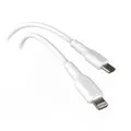 EFM 2m USB-C to Lightning Charge/Data Sync MFI-Certified Cable for Apple White