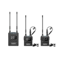 UWMIC9S MINI KIT 2- RX9+TX9+TX9 ADVANCED 2-PERSON WIRELESS UHF LAVALIER SYSTEM WITH DUAL CAMERA-MOUNT RECEIVER, PREMIUM DK3A LAVALIERS, LI-ION POWER, HARD CASE & MORE