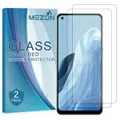 [2 Pack] OPPO Reno8 Lite 5G Tempered Glass 9H HD Crystal Clear Premium Screen Protector by MEZON – Case Friendly, Shock Absorption (OPPO Reno8 Lite, 9H)