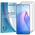 [2 Pack] Full Coverage OPPO Reno8 Pro 5G Tempered Glass Crystal Clear Premium 9H HD Screen Protector by MEZON (OPPO Reno8 Pro 5G, 9H Full)