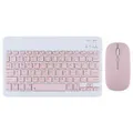Portable Bluetooth Slim Wireless Keyboard + Mouse 2-in-1 Combo for Tablets, Smartphones, PCs, Smart TVs, Pink